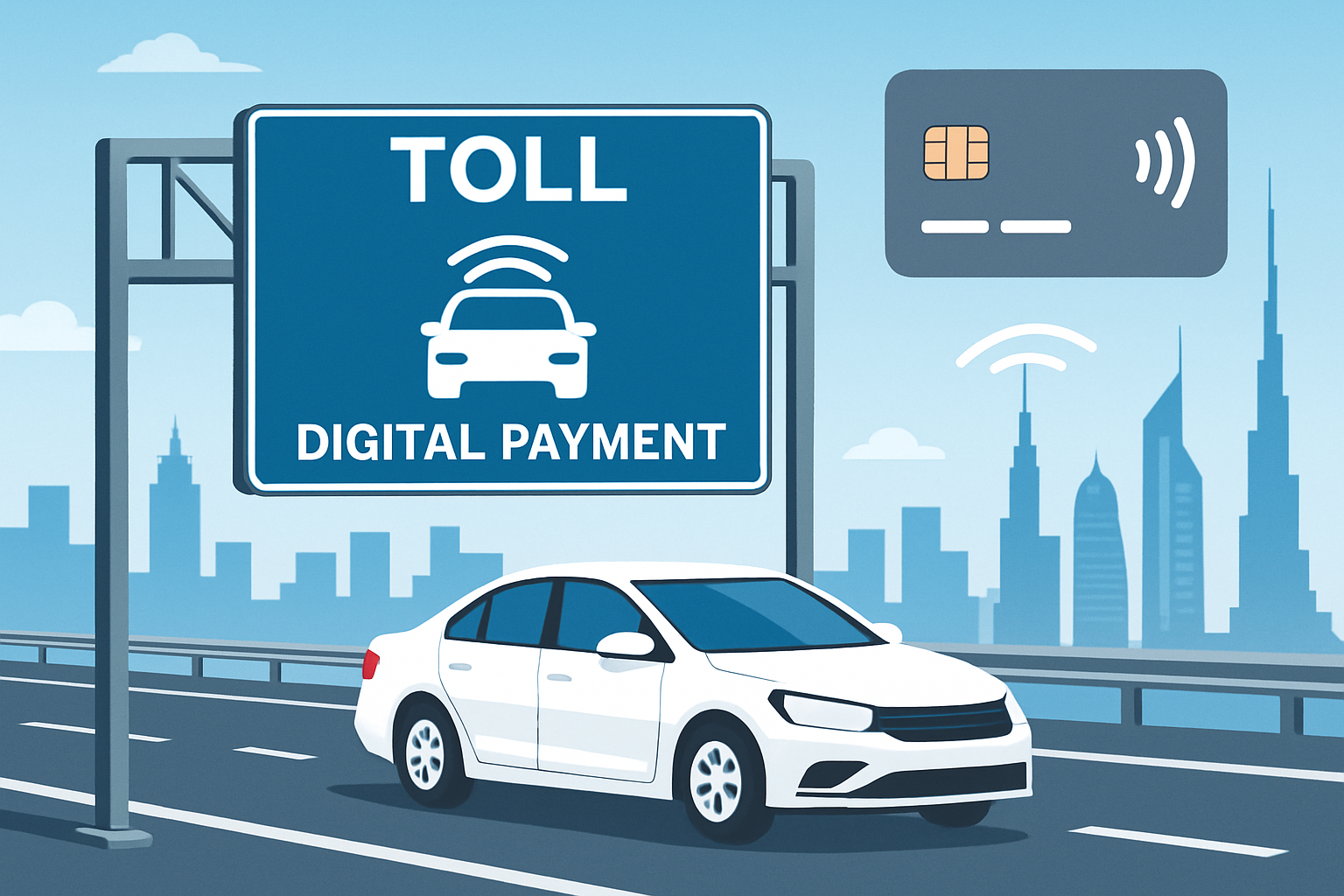 Digital toll payment system for Dubai roads